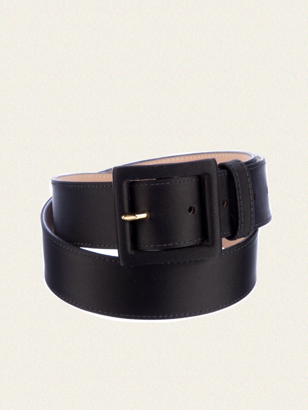 St. John Satin Wide Waist Belt